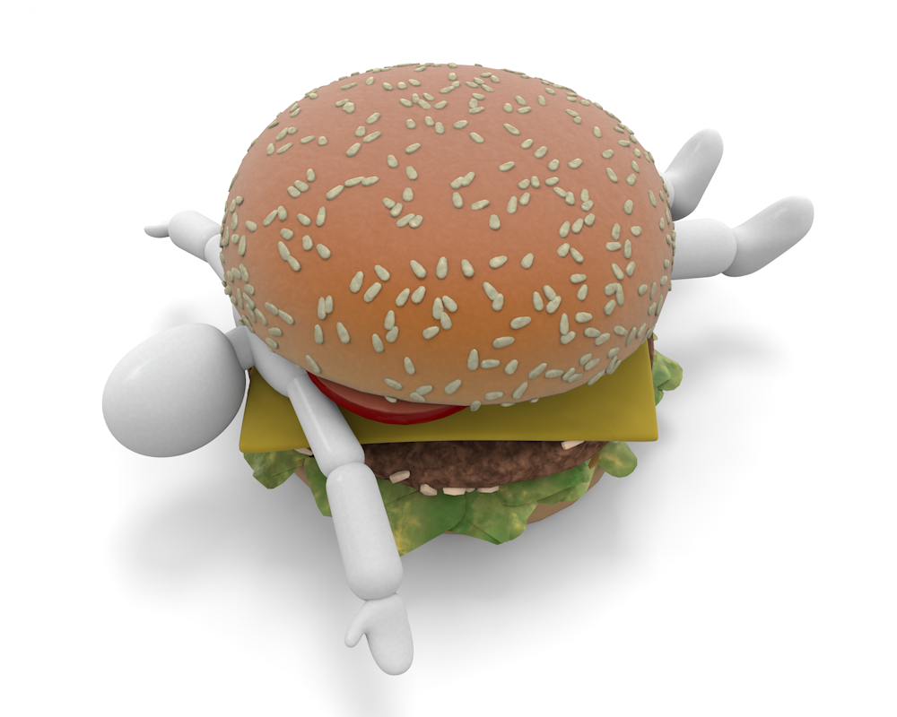 月見・ベーコンエッグ・ハンバーガーとパンダちゃんのフリーイラスト素材 透過PNGフリーイラストIroFuri・いろふり