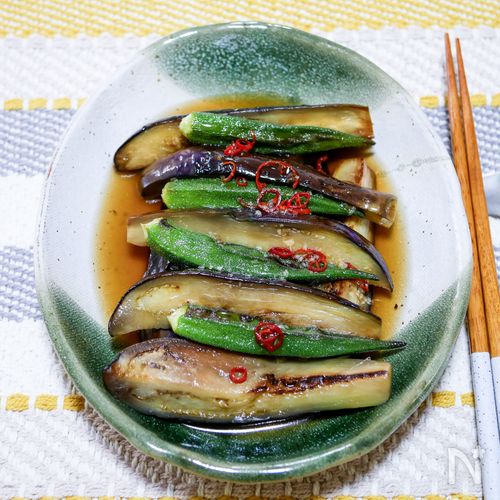 トウモロコシとオクラの焼きびたし」の作り方・レシピ青空トマト学園