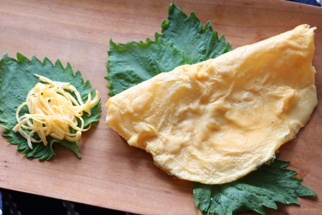 海苔の代わりにしそを使ってさっぱりおにぎり