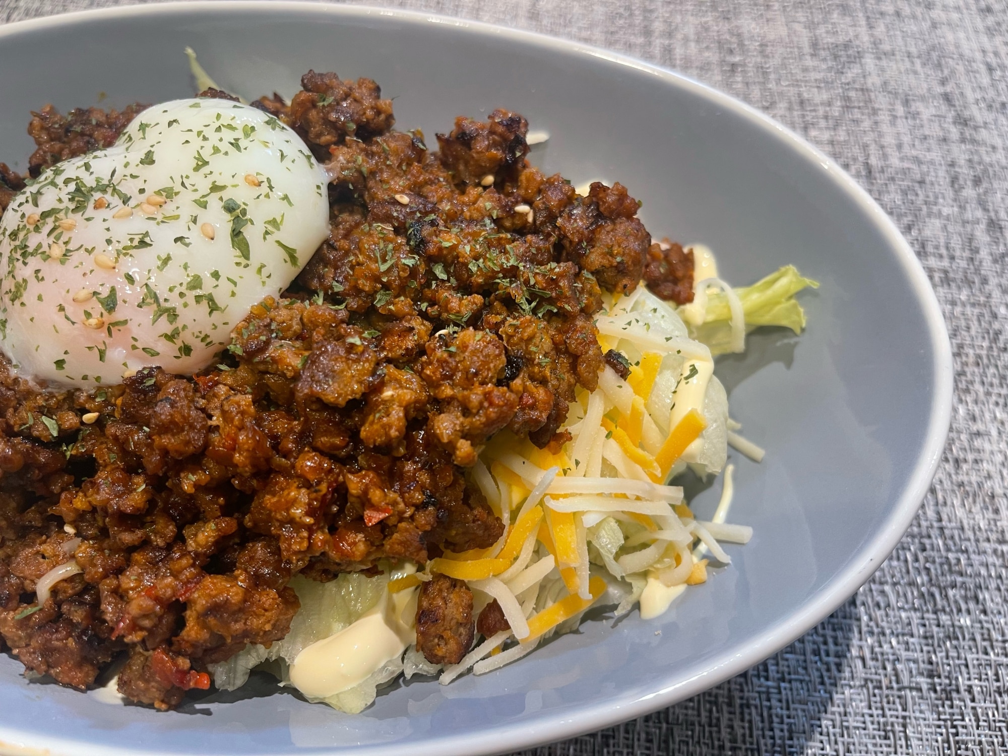 カレー風味で子供も喜ぶタコライス
