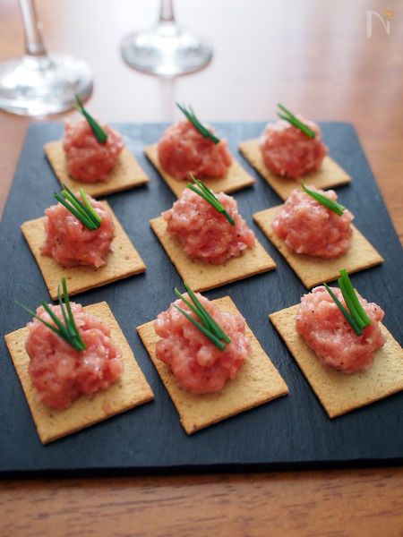 簡単サラダカナッペ