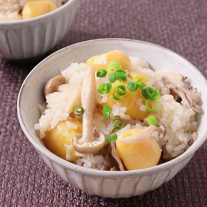 「うまみたっぷり、おいしい栗ご飯のレシピ」