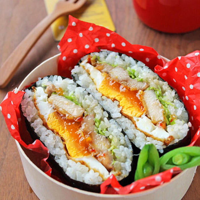 A.豚バラのニラ玉弁当