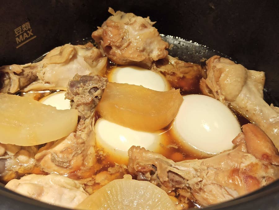 圧力鍋 豚の角煮と大根煮