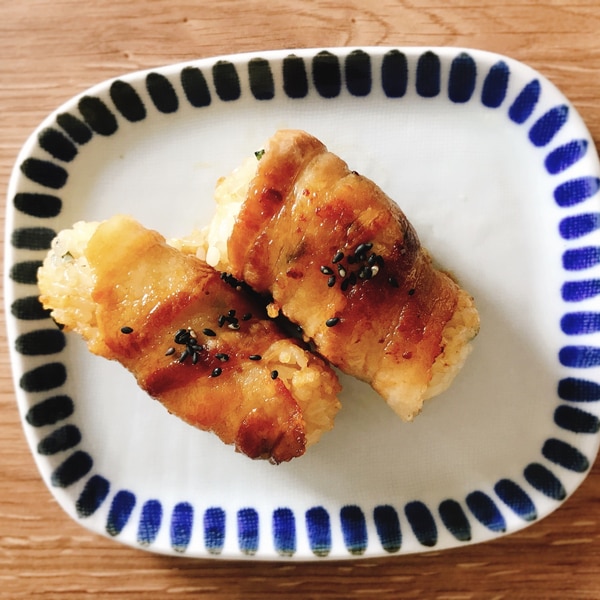 香り爽やか！ジューシー肉巻きおにぎり