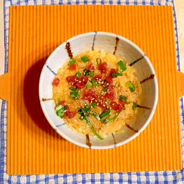 カリカリ梅とツナの和風混ぜご飯