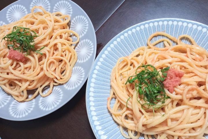 濃厚！クリーム明太子パスタ