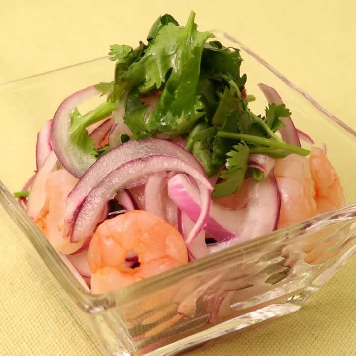 紫玉ねぎと生ハムのマリネ