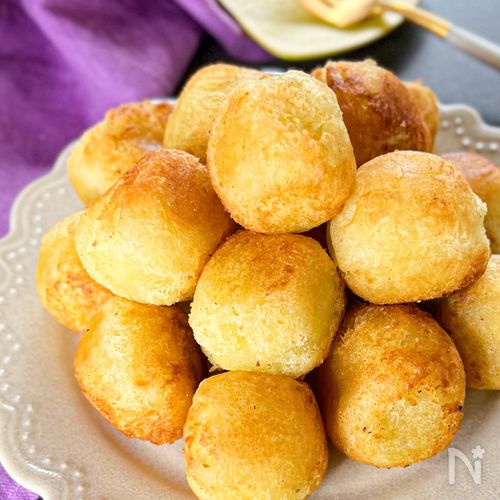 白玉粉で作る！もちもちチーズボール🧀