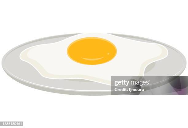 漫画の目玉焼きかわいいファーストフードの最小限のアイコン分離 3 D イラストPremium PSD