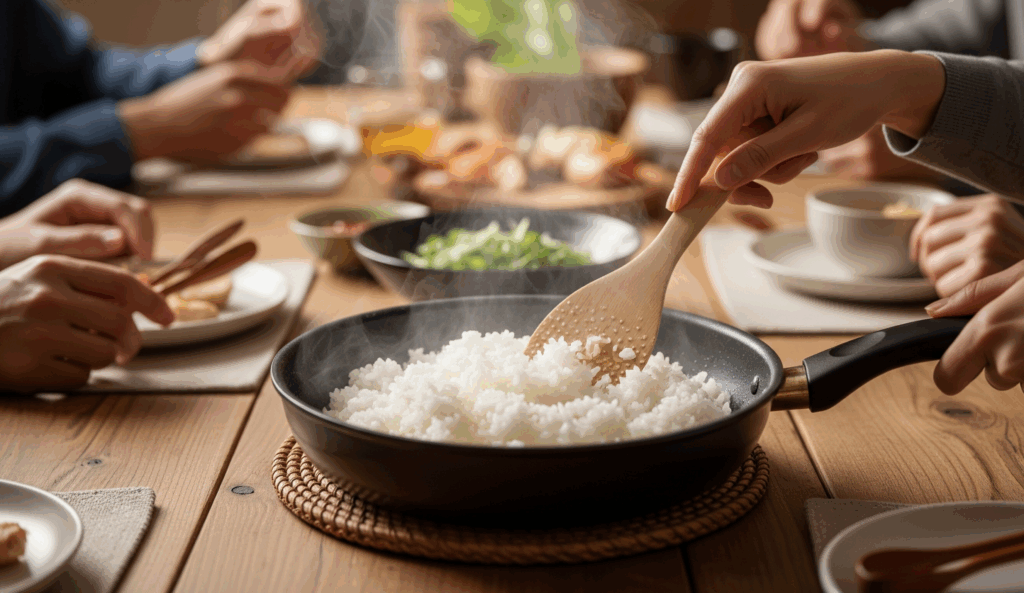 旅先でもホカホカ炊きたて。フライパンでご飯を炊いてみようROOMIE ルーミー