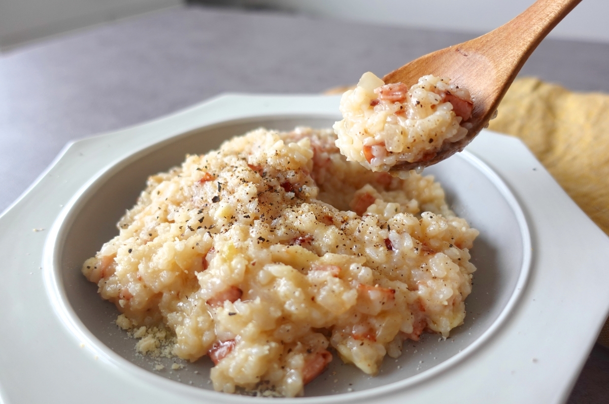 カルボナーラリゾット