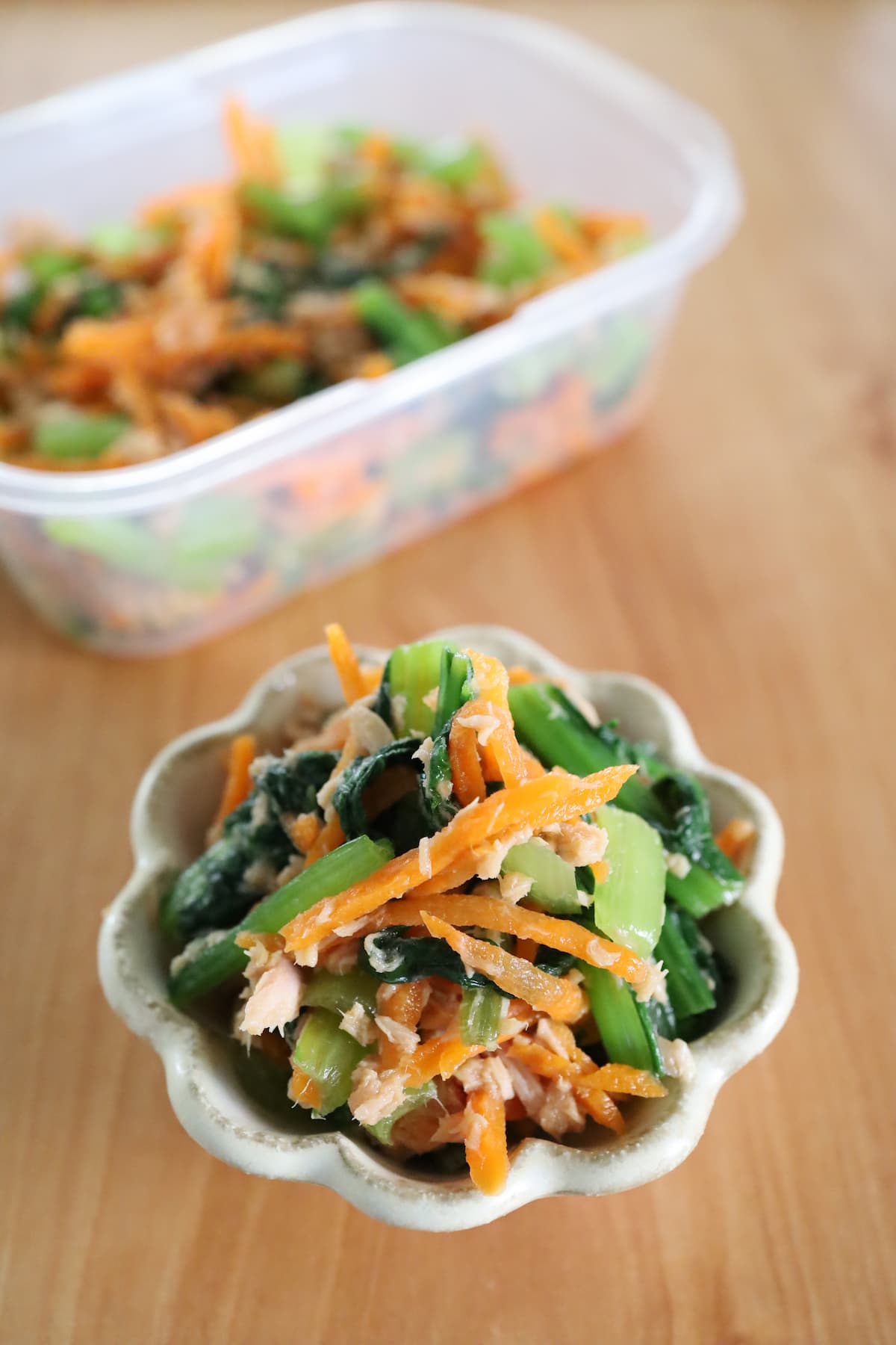 小松菜のツナマヨ和え