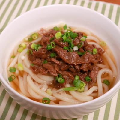 肉うどん そば甘辛お肉に優しいつゆが絶妙♡年越しにも◎