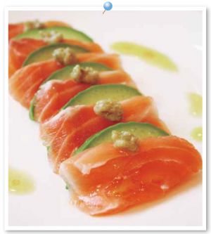 ホタテとアボカドのカルパッチョ - 週末シェフの家呑みレシピ