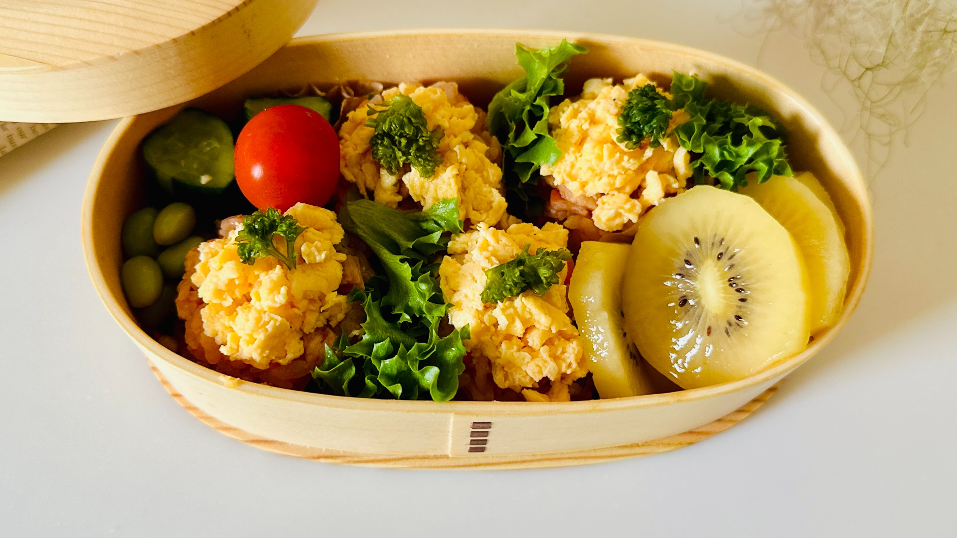 冷めても固くならない「オムライス弁当」の作り方。材料の配合がコツ