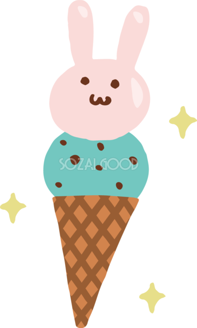 ひよこみたいな顔したアイスクリームのイラストゆるくてかわいい無料イラスト・アイコン素材屋「ぴよたそ」