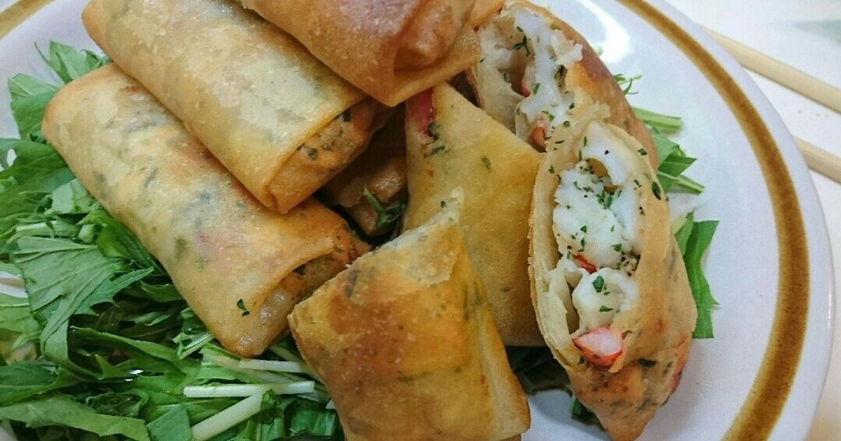 はんぺん入り☆えび春巻き