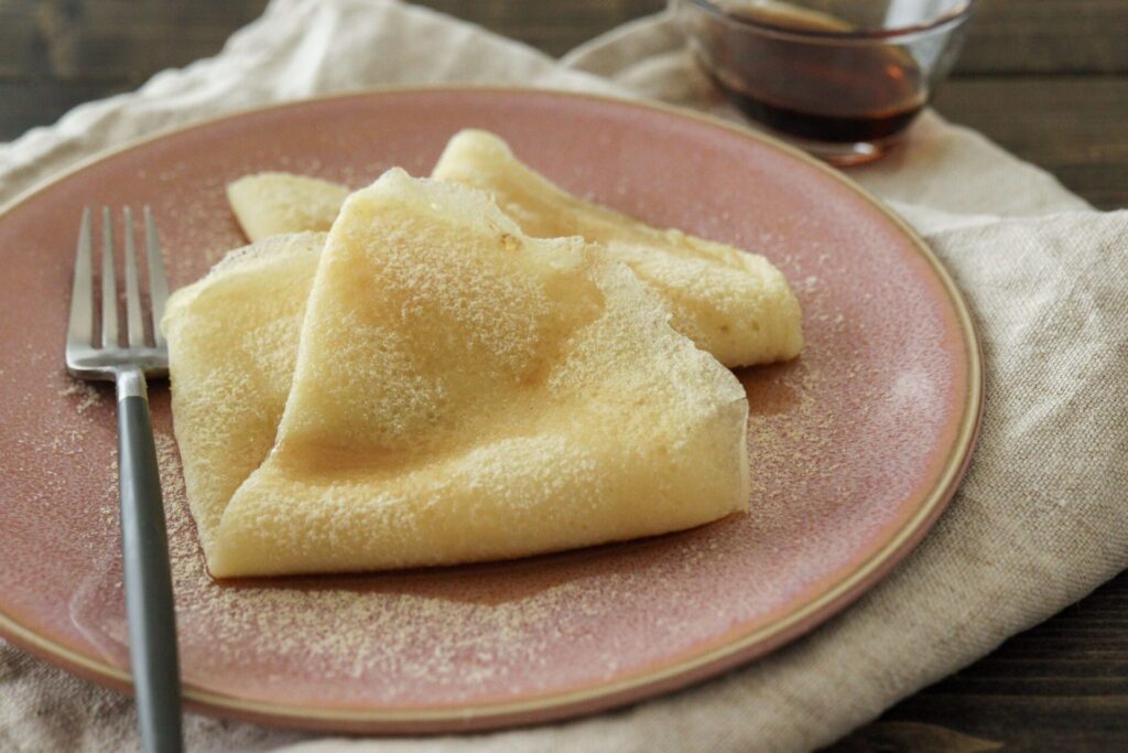 やさしい甘さ♪ もちもち米粉クレープ