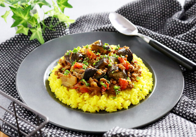 なすのキーマカレーレシピ京・けんこうひろば