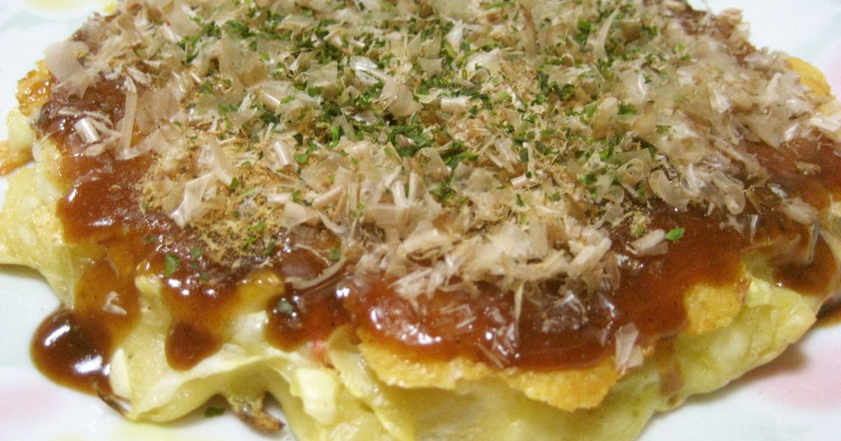 卵なしのお好み焼き