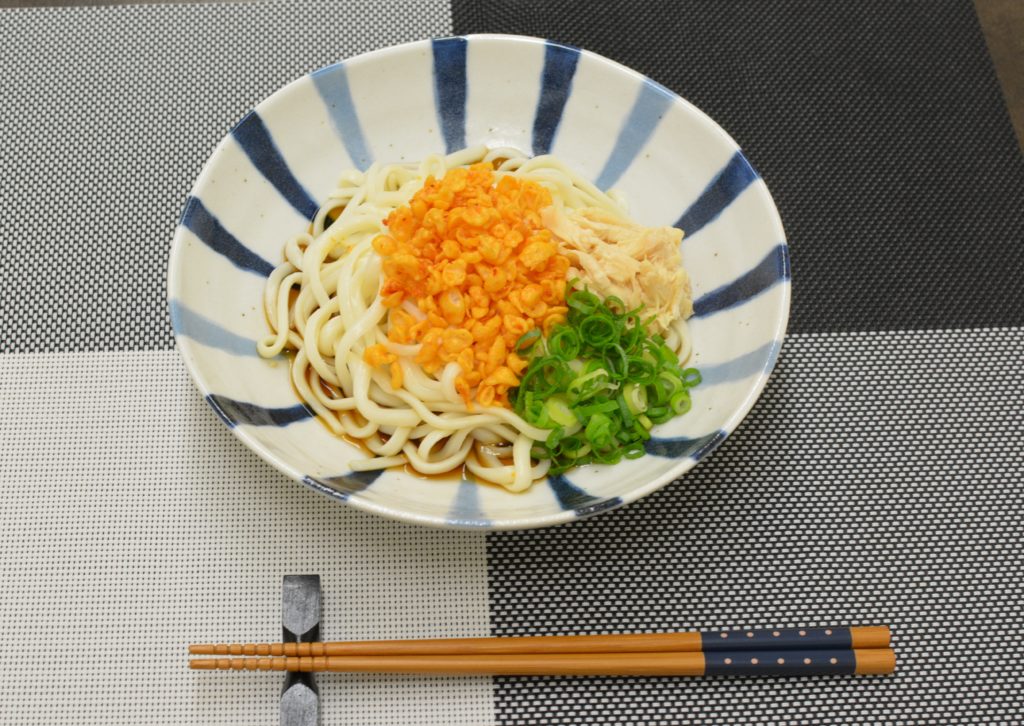 冷やしたぬきうどんのレシピ「まるでちくわの磯辺揚げ！」CHANTO WEB