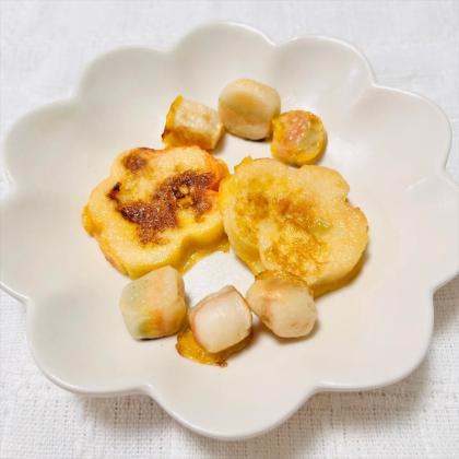 さつまいもと鶏肉のソテ