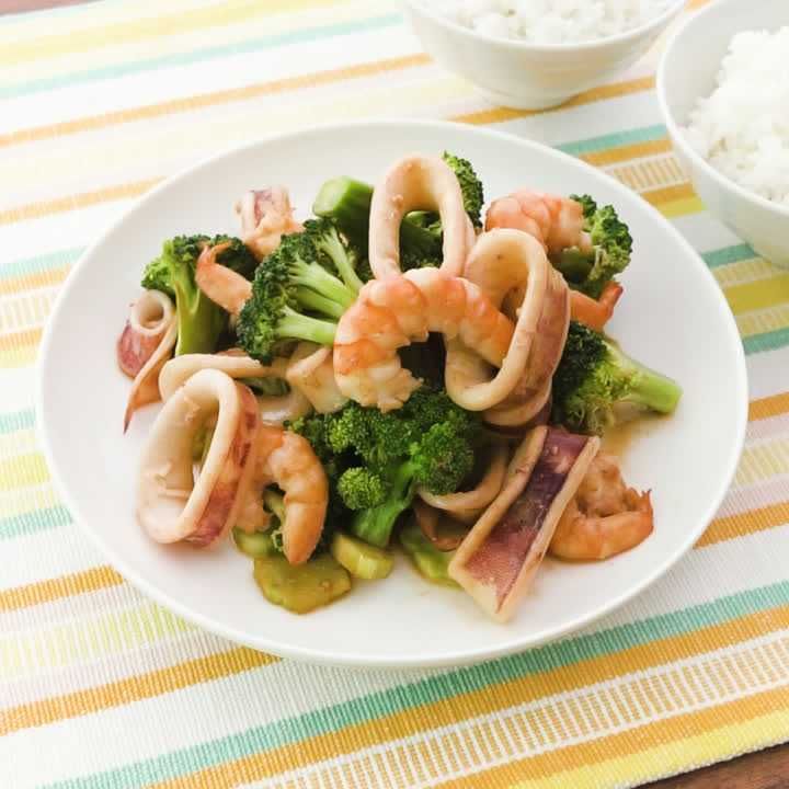 エビとイカの香味野菜炒め by アメファジLoverクックパッド簡単おいしいみんなのレシピが392万品