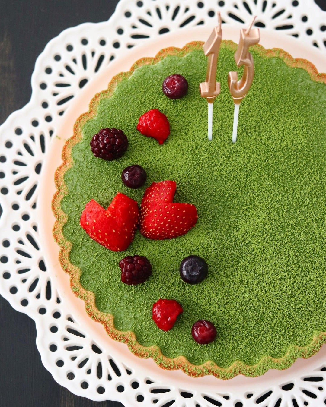 オーブン不要！焼かない抹茶チーズケーキ