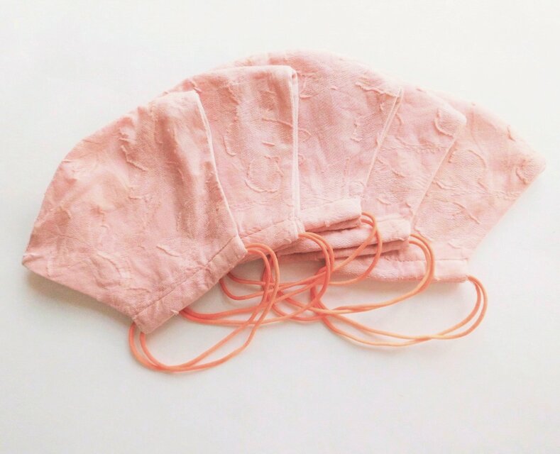 半襟叢雲絞り 草木染 アボカド 06