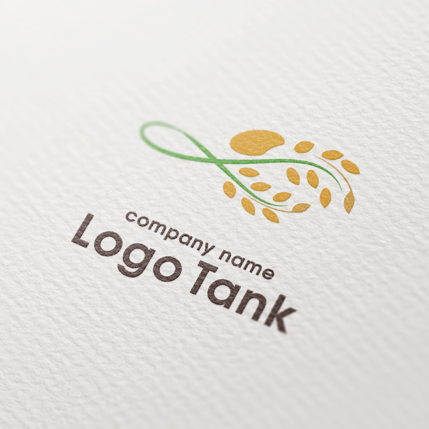 お米がモチーフのロゴ ロゴタンク 企業・店舗ロゴ・シンボルマーク格安作成販売