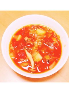 トマトとキノコのダイエットスープ