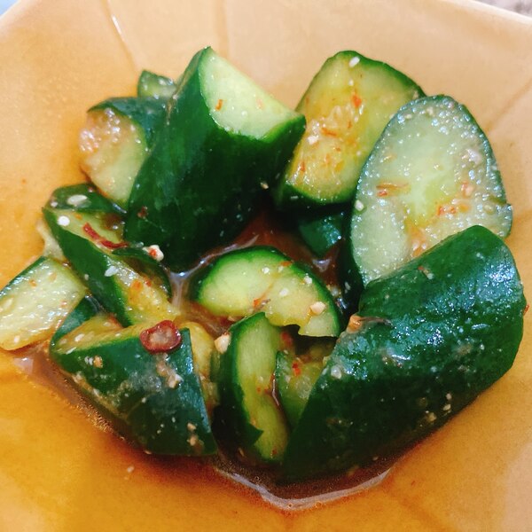 きゅうりの中華風ピリ辛漬け