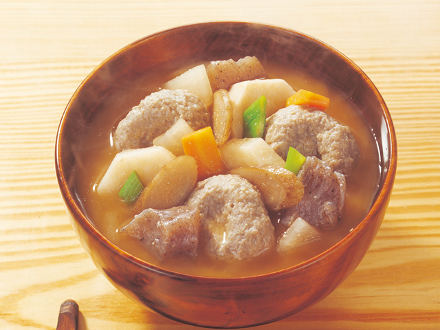 いわしつみれと大豆のトマト煮