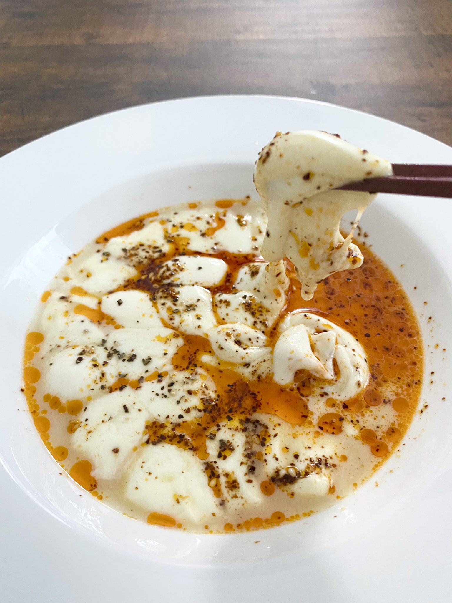 モッツァレラチーズ溶かし方TikTok