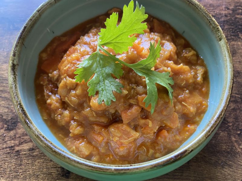 チキンのココナッツカレー 本格スパイスカレーをワンパンで