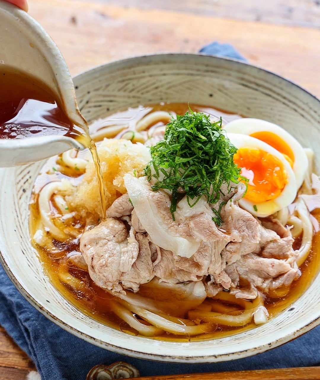 豚キムチ温玉冷やしうどん