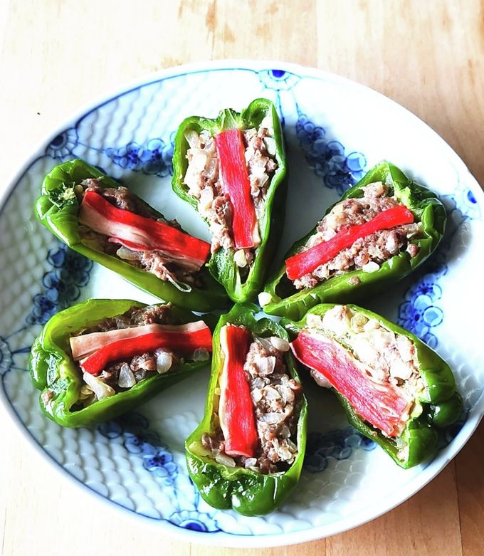 レンジで簡単！ピーマンの肉詰め by メトレフランセクックパッド簡単おいしいみんなのレシピが392万品