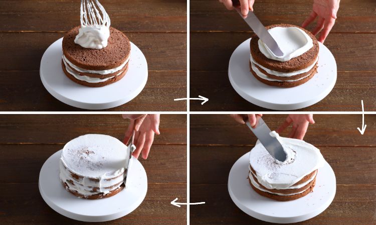 ケーキ側面デコレーションTikTok