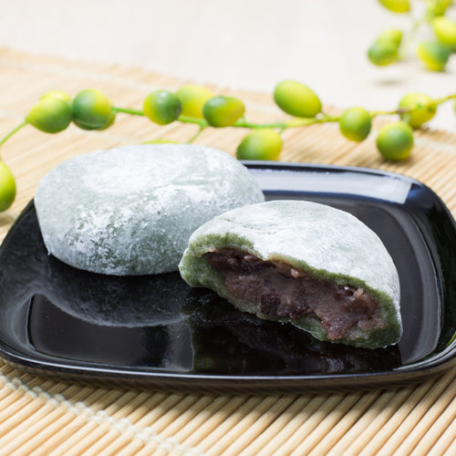 楽天市場 芽吹き屋 よもぎ大福55g×4個・黒豆塩大福55g×4