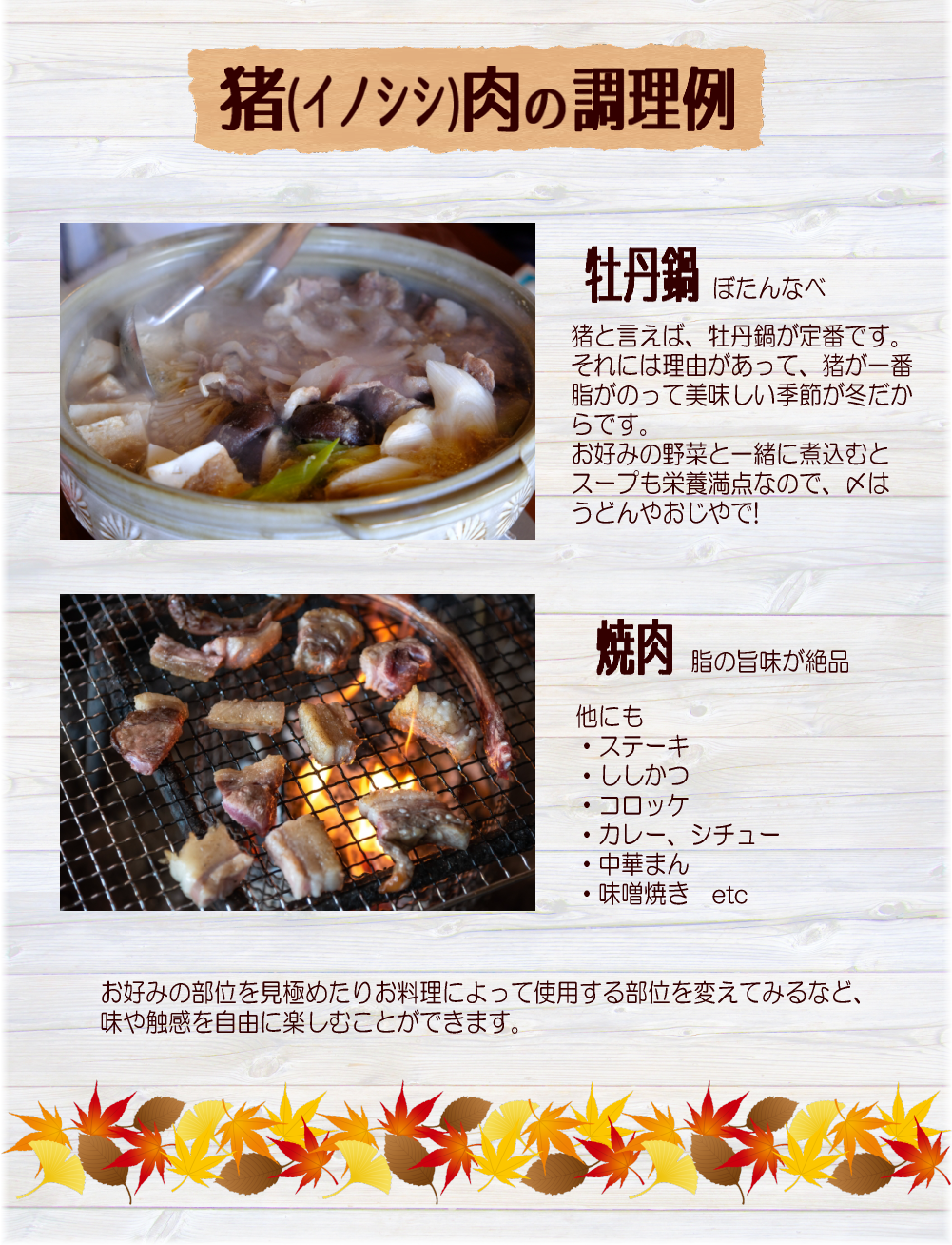 ジビエ肉の特徴 – OSAKI GIBIER