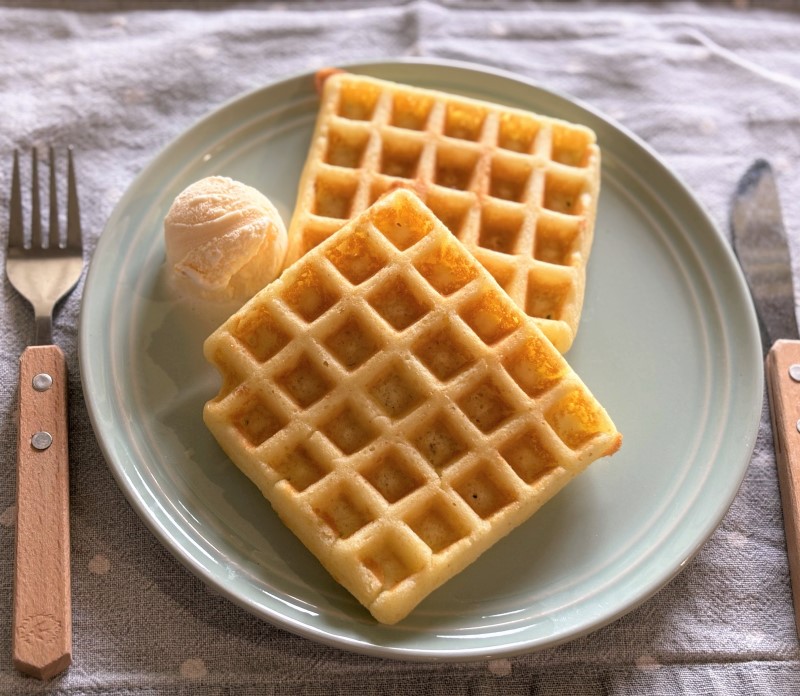 ホットケーキミックスで簡単にできる！マネケン風ベルギーワッフルのレシピsachiオフィシャルブログ「おうちごはん〜楽しく過ごせたら二重マル〜」Powered by Ameba