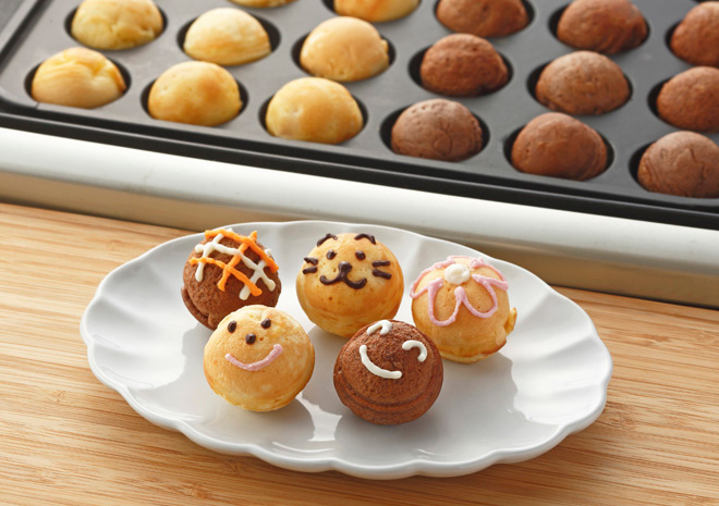 ホットプレートでマドレーヌ風おやつ