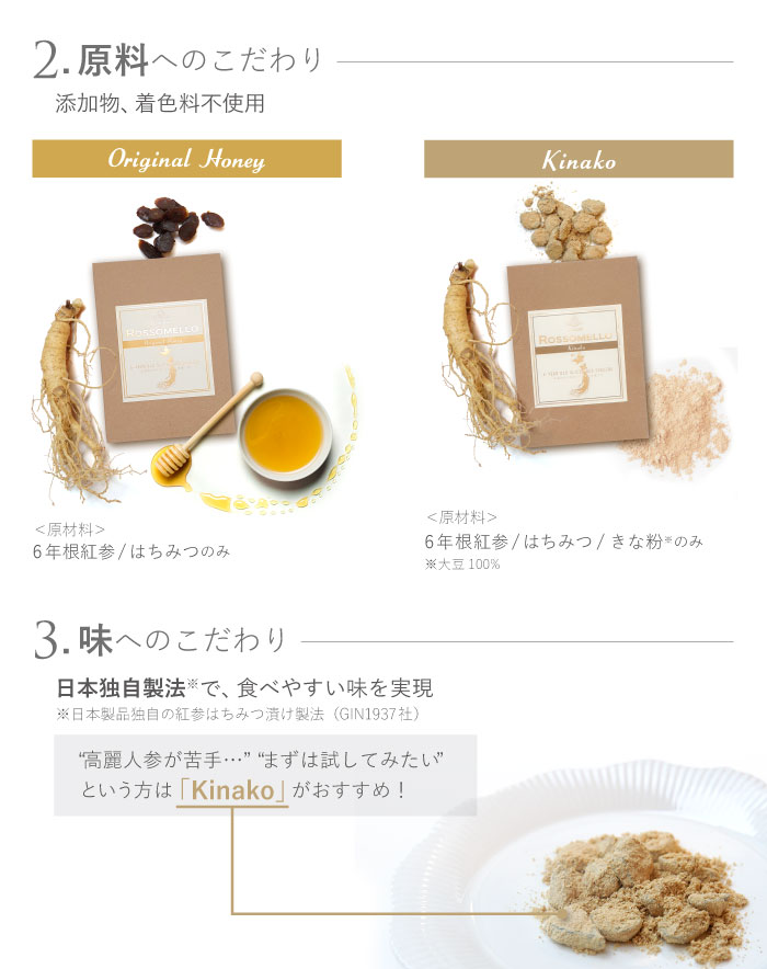 食べるドライ高麗人参3本分ロッソメロ きなこ 48g 単品DARUN 高麗人参で新しい日常を