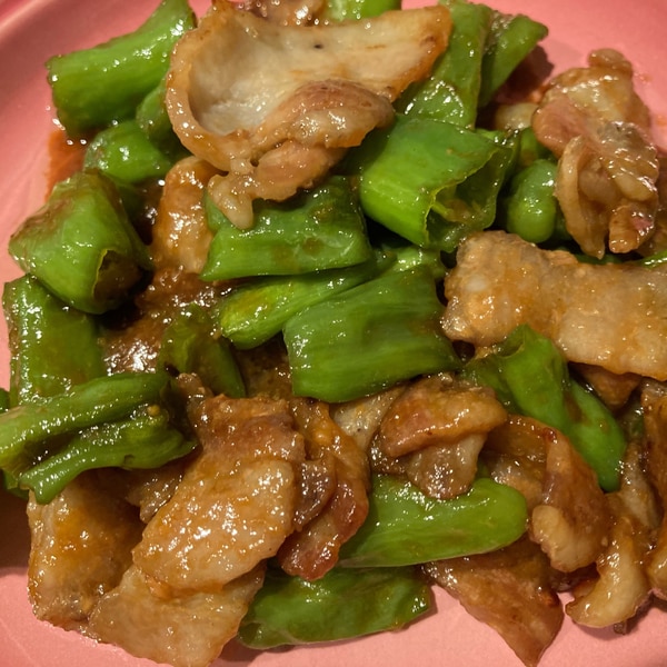 ししとうのしそ味噌肉巻き