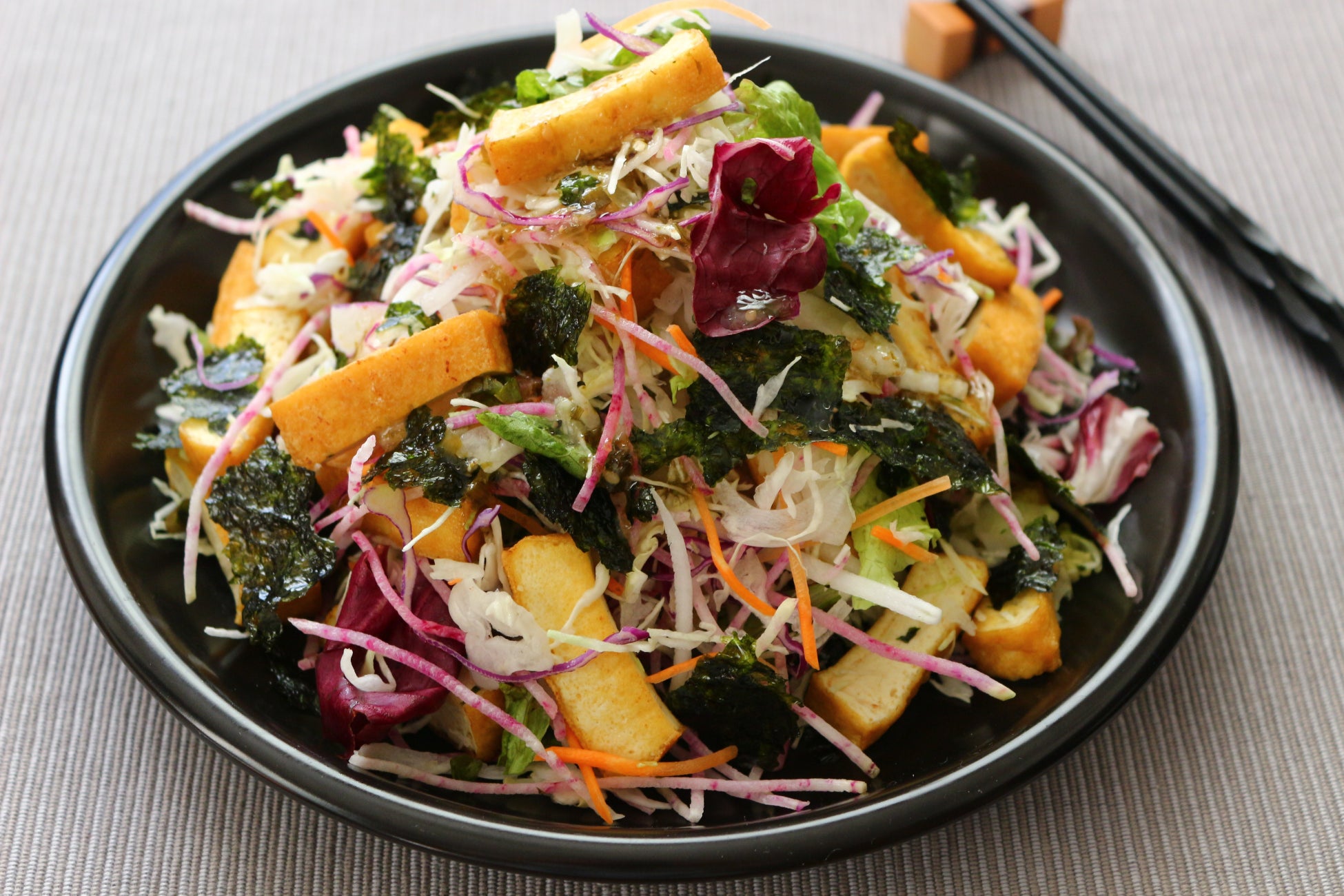 ちぎりレタスと豆腐のチョレギサラダ