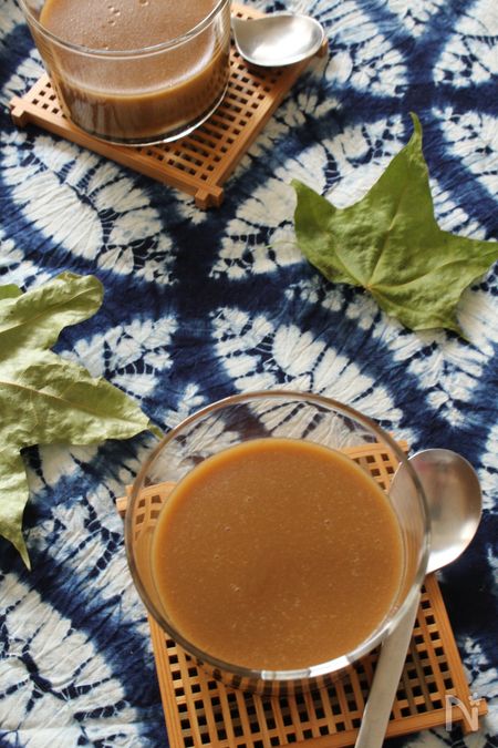 夏にぴったり！さらしあんで作る清涼感あふれる甘すぎない栗の水ようかん – 黒わんこカフェ