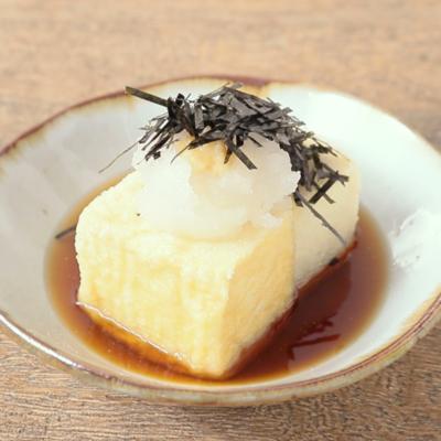 あったか～い天つゆで揚げだし豆腐 市販のめんつゆを使えば安定の美味しさに ヘルシーな定番の一品