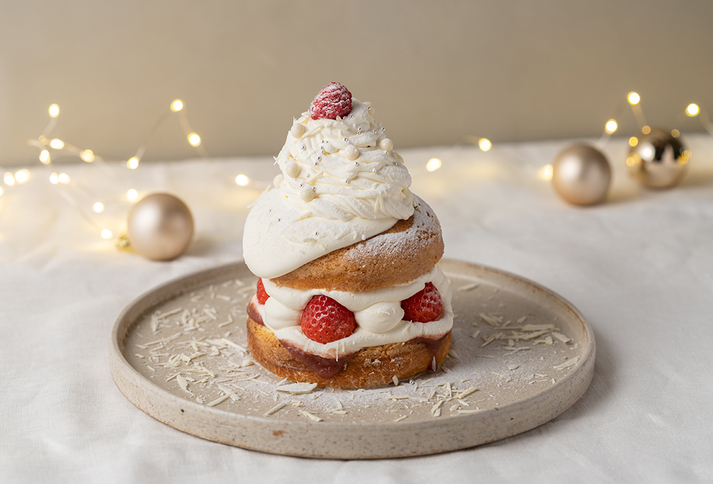 ブルーベリーとマスカルポーネのケーキ