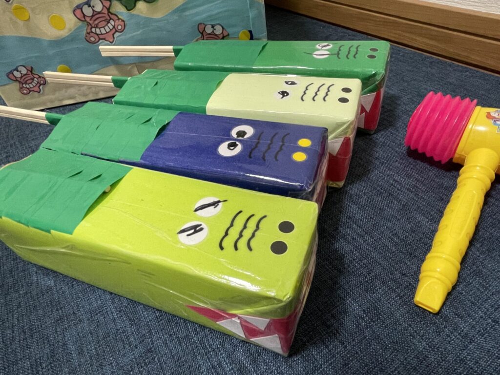 デイサービスレクリエーション 牛乳パックを使って『ワニワニパニック』新レクネタ